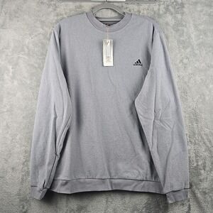 Adidas Core Crew Golf Sweater Size XL‎ Gray Pullover Soft Classic NWT Flaw